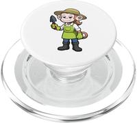 Cute Monkey Gardener Planting PopSockets PopGrip for MagSafe