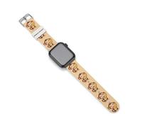 Cute Monkey Hold Bananas Silicone Watchbands Compatible for IWatch Straps 38mm 40mm 42mm 44mm