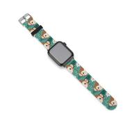 Cute Monkey Pattern Smartwatch Replacement Band Compatible with IWatch Soft Silicone Wristbands Watch Strap 38mm/40mm