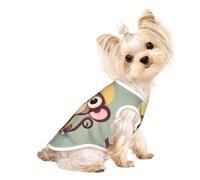Cute Monkey Print Dog Lightweight Shirt,Summer Cool Breathable Dog t Shirts,Pet Sleeveless Stretchy Clothes