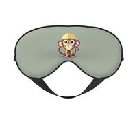 Cute Monkey Print Functionality Eye Mask Sleep Lightweight Travel Yoga Camping Outdoors Relaxation