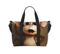 Cute Monkey Print Travel Duffel Bag, Lightweight Water-Resistant Weekender Spacious Gym & Travel Bag for Men, Women & Teens