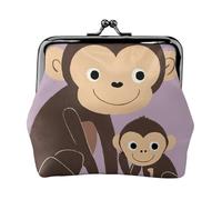 Cute Monkey Print Versatile Coin Purse Exquisite Mini Wallet Cute Change Pouch for Any Occasion