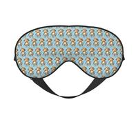 Cute Monkey Printing Versatile Sleep Eye Cover Soft Eye Mask Reversible for Meditation & Travel Eye Mask Unisex