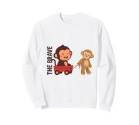 Cute Monkey Punch Baby Graphic The Brave Sweatshirt