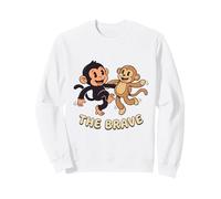 Cute Monkey Punch Baby Graphic The Brave Sweatshirt