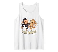 Cute Monkey Punch Baby Graphic The Brave Tank Top