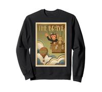 Cute Monkey Punch Baby The Brave Vintage Hot Air Balloon Sweatshirt