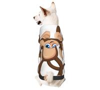 Cute Monkey Small Pets Wear Hoodies,Dog Jumper Sweatshirt,Warm And Lightweight, Soft Texture, Easy To Wear