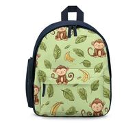 Cute Monkeys Cute Mini Backpack for Women Men Lightweight Shopping Travel Daypack 12.6 In Small Bag