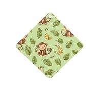 Cute Monkeys Printed Car Air Fresheners Long Lasting Hanging Ocean Scented Cards Tablets for Closet Bathroom