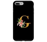Cute Monogram Initial Letters Flowers Capital G Case for iPhone 7 Plus/8 Plus