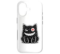 Cute Monster Cat Dark Spooky Gothic Creepy Unique Feline Case for iPhone 17