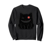Cute Monster Cat Dark Spooky Gothic Creepy Unique Feline Sweatshirt