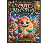 Cute Monster Coloring Book: 35+ Adorable Monsters, Funny Creatures, Silly Adventures & Cozy Grayscale Designs for Kids, Teens & Adults (Whimsical Fantasy Collection)