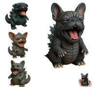 Cute Monster Dogs, Chihuahua Statue, Unique Dog Statue for Corgi Chihuahua, Novelty Resin Sculpture Decorations, Monster Dog Figurine, for Pet Lovers (French Bulldog)