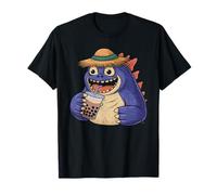 Cute Monster Drinking Bubble Tea T-Shirt