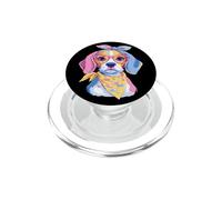 Cute Monster Fantasy Character Portrait Graphic Blue Pink PopSockets PopGrip for MagSafe