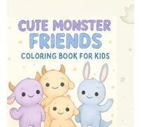 Cute Monster Friends Coloring Book for Kids
