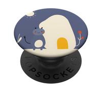 Cute Monster House Simple Naive Childlike Illustration PopSockets Adhesive PopGrip