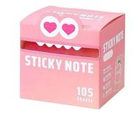 Cute Monster Pattern Sticky Note 105 Sheets/Roll, Creative Multi Purpose Sticky Note, Notepads Stationery, Small to Do List, Office School Tab Supplies (1 Color G)