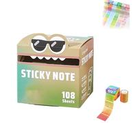 Cute Monster Pattern Sticky Note,105pcs/Box Funny Pastel Animal Notes,Creative Multi Purpose Self Adhesive Cartoon Sticky Note,Back to School Gift for Teachers & Students (V)