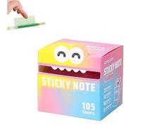 Cute Monster Pattern Sticky Note, 105pcs/Box Funny Pastel Animal Post It Notes, Self-Adhesive Note Boxes, Easy Post Memo Pads, Small to Do List, Post it Notes Cute (1 pcs G)