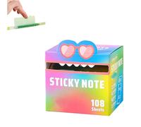 Cute Monster Pattern Sticky Note, 105pcs/Box Funny Pastel Animal Post It Notes, Self-Adhesive Note Boxes, Easy Post Memo Pads, Small to Do List, Post it Notes Cute (1 pcs B)