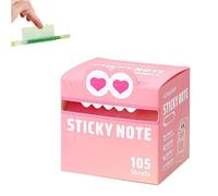 Cute Monster Pattern Sticky Note, 105pcs/Box Funny Pastel Animal Post It Notes, Self-Adhesive Note Boxes, Easy Post Memo Pads, Small to Do List, Post it Notes Cute (1 pcs E)