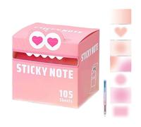 Cute Monster Pattern Sticky Note,105pcs/Box Funny Pastel Animal Post It Notes,Upgraded Self Adhesive Cartoon Notes Memo Pads,Notepads Stationery, Small to Do List, Office School Tab Supplies (Style-H)