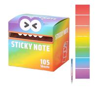 Cute Monster Pattern Sticky Note,105pcs/Box Funny Pastel Animal Post It Notes,Upgraded Self Adhesive Cartoon Notes Memo Pads,Notepads Stationery, Small to Do List, Office School Tab Supplies (Style-B)