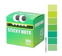 Cute Monster Pattern Sticky Note,105pcs/Box Funny Pastel Animal Post It Notes,Upgraded Self Adhesive Cartoon Notes Memo Pads,Notepads Stationery, Small to Do List, Office School Tab Supplies (Style-G)