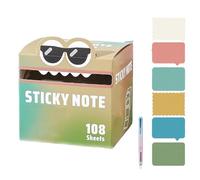 Cute Monster Pattern Sticky Note,105pcs/Box Funny Pastel Animal Post It Notes,Upgraded Self Adhesive Cartoon Notes Memo Pads,Notepads Stationery, Small to Do List, Office School Tab Supplies (Style-I)