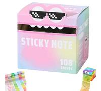 Cute Monster Pattern Sticky Note, Fun Pastel Pull-Out Memo Pads, Self Adhesive Cartoon Notes Memo Pads, Small to Do List, Office School Tab Supplies, 105PCS/Box (S-4)