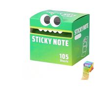 Cute Monster Pattern Sticky Note, Fun Pastel Pull-Out Memo Pads, Self Adhesive Cartoon Notes Memo Pads, Small to Do List, Office School Tab Supplies, 105PCS/Box (S-10)