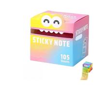 Cute Monster Pattern Sticky Note, Fun Pastel Pull-Out Memo Pads, Self Adhesive Cartoon Notes Memo Pads, Small to Do List, Office School Tab Supplies, 105PCS/Box (S-3)