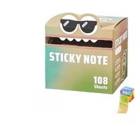 Cute Monster Pattern Sticky Note, Fun Pastel Pull-Out Memo Pads, Self Adhesive Cartoon Notes Memo Pads, Small to Do List, Office School Tab Supplies, 105PCS/Box (S-7)