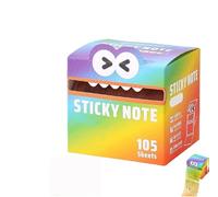 Cute Monster Pattern Sticky Note, Fun Pastel Pull-Out Memo Pads, Self Adhesive Cartoon Notes Memo Pads, Small to Do List, Office School Tab Supplies, 105PCS/Box (S-1)