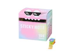 Cute Monster Pattern Sticky Note, Fun Pastel Pull-Out Memo Pads, Self Adhesive Cartoon Notes Memo Pads, Small to Do List, Office School Tab Supplies, 105PCS/Box (S-5)