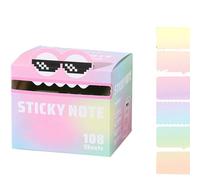 Cute Monster Pattern Sticky Note, Fun Pastel Pull-Out Memo Pads, Vibrant Gradient Design, Notepads Stationery, Small to Do List, Office Tab Supplies (1pc*d)