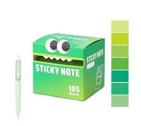 Cute Monster Pattern Sticky Note,Fun Pastel Pull-Out Sticky Notes, Self Pearlescent Adhesive Cartoon Notes,Small to Do List, Office School Tab Supplies, 105pcs/Box (A)