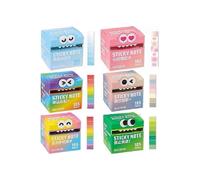 Cute Monster Pattern Sticky Note, Funny Pastel Animal Post It Notes 26-27 Color Yellow