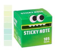 Cute Monster Pattern Sticky Note, Funny Pastel Animal Post It Notes, Self Adhesive Cartoon Notes Memo Pads, 105 Sheets/Roll, Great Back to School Gift for Teachers & Students (A1)