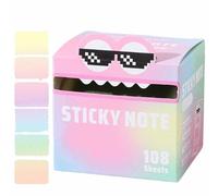 Cute Monster Pattern Sticky Note, Funny Pastel Animal Post It Notes, Self Adhesive Cartoon Notes Memo Pads, 105 Sheets/Roll, Small Fun to Do List, Tab Supplies, Office Notepads Stationery (H)