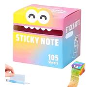 Cute Monster Pattern Sticky Note, Funny Pastel Animal Post It Notes, Self Adhesive Cartoon Notes Memo Pads, Notepads Stationery，Back to School Gift for Teachers & Students (#B)