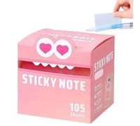 Cute Monster Pattern Sticky Note, Funny Pastel Animal Post It Notes, Self Adhesive Cartoon Notes Memo Pads, Multi Purpose Sticky Note, Office School Tab Supplies (105pcs/Box) (6#)