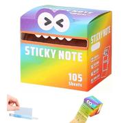 Cute Monster Pattern Sticky Note, Funny Pastel Animal Post It Notes, Self Adhesive Cartoon Notes Memo Pads, Notepads Stationery,Back to School for Teachers & Students (#F)
