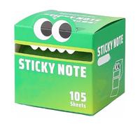 Cute Monster Pattern Sticky Note, Funny Pastel Animal Post It Notes, Self Adhesive Cartoon Notes Memo Pads, Vibrant Gradient Design, 105 Sheets/Roll, Office School Tab Supplies (Style E)