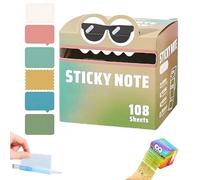 Cute Monster Pattern Sticky Note, Funny Pastel Animal Post It Notes, Self Adhesive Cartoon Notes Memo Pads, Notepads Stationery，Back to School for Teachers & Students (#C)