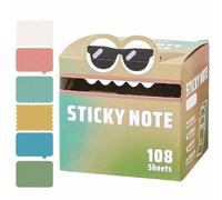 Cute Monster Pattern Sticky Note, Funny Pastel Animal Post It Notes, Self Adhesive Pull-Out Memo Pads, Easy Post Memo Pads, Vibrant Gradient Design, Back to School Gift for Teachers Students(J)